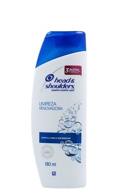 Shampoo H&S 180 ml limpieza renovadora