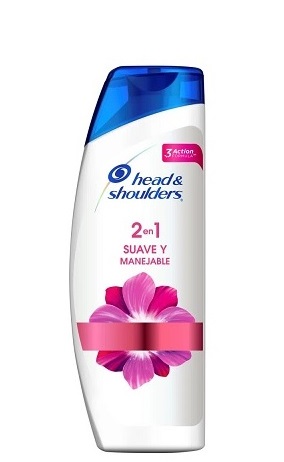 Shampoo H&S 180 ml suamanejable 2 en 1