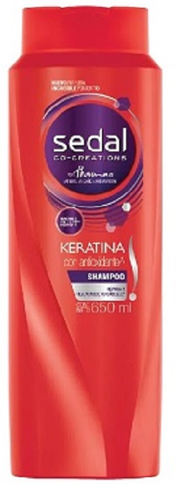 Shampoo Sedal 650 ml keratina con antioxidante