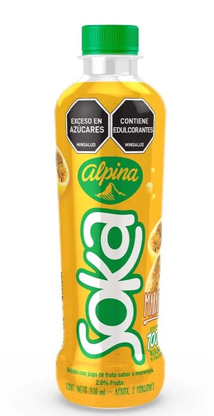 Soka 410 ml maracuyá botella
