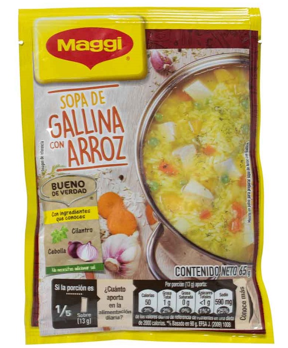 Sopa Maggi 65 grs gallina con arroz
