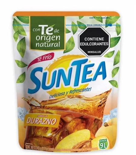 Suntea 240 grs durazno rinde 9 litros
