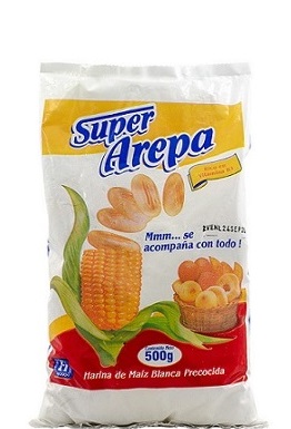Super Arepa 500 grs blanca