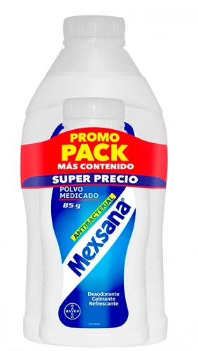 Talco Mexsana 150 gr + 85 gr promoción