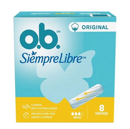 Tampón Ob 8 und medio