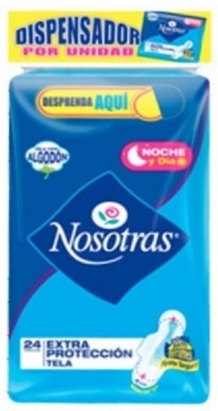 Toalla higiénica Nosotras 24 und extra/protec tela