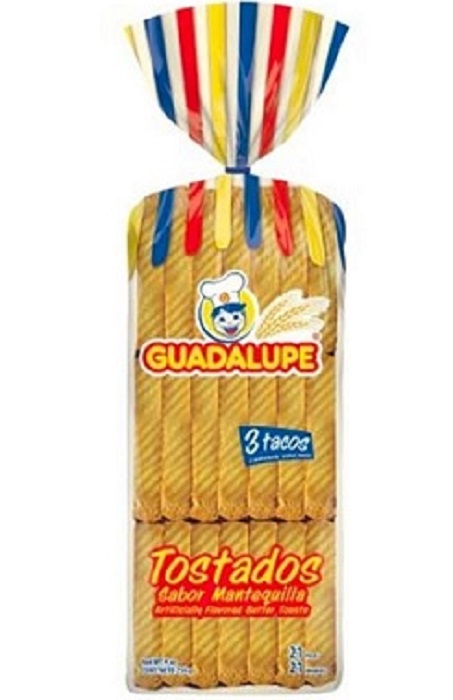 Tostada Guadalupe 280 grs mantequilla