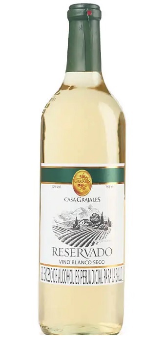 Vino Casa Grajales 750 ml valtier blanco seco