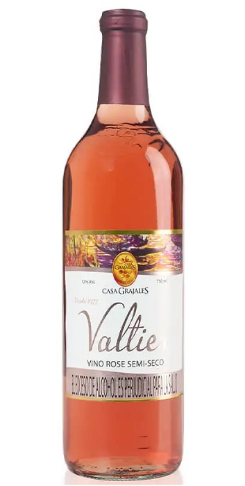 Vino Casa Grajales 750 ml valtier rose semiseco