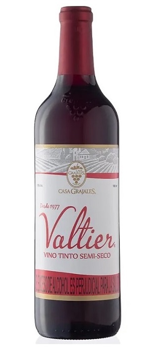 Vino Casa Grajales 750 ml valtier tinto semi seco