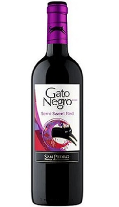 Vino Gato Negro 750 ml tinto semi Sweet