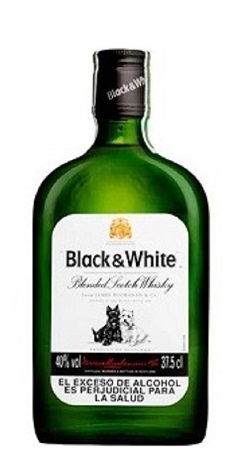 Whisky black y white 375 ml