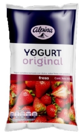Yogurt Alpina 900 grs fresa