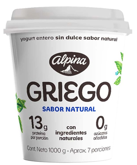 Yogurt Griego Alpina 1000 grs natural