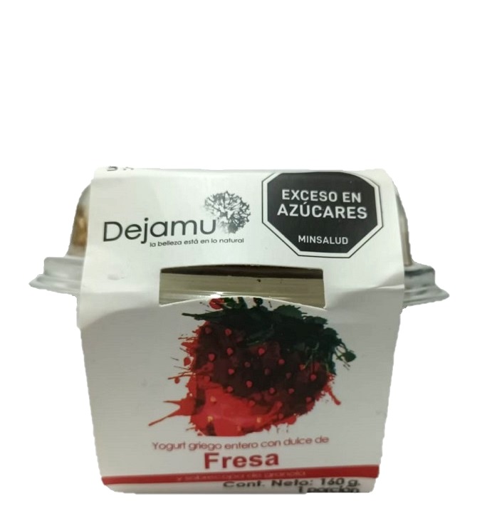 Yogurt Griego Dejamu 160 grs fresa con granola