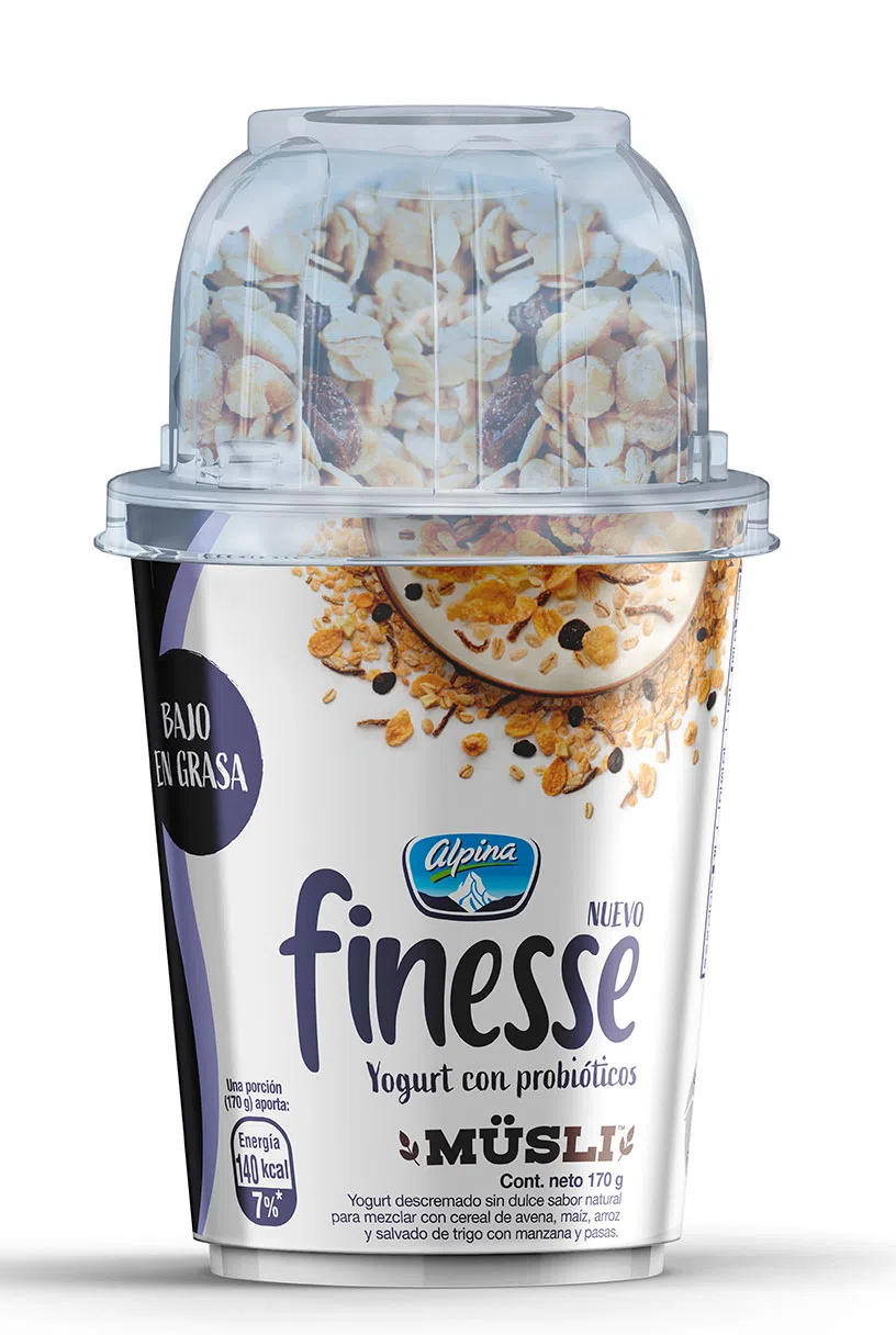 Yogurt finesse Alpina 170 grs cereal natural