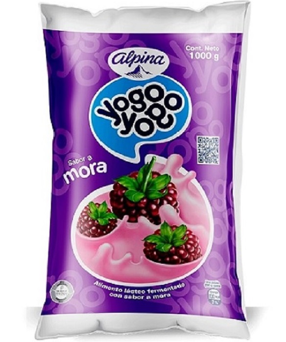 Alimento lácteo Yogo Yogo 1000 ml mora bolsa