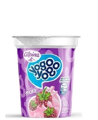 Alimento lácteo Yogo Yogo 150 ml mora vaso